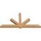 Ekena Millwork Kennewick Timber Gable Bracket, Western Red Cedar, 96"W x 48"H x 5 1/2"D x 5 1/2"F, 12/12 Pitch GBW096X48X0606KEN00SWR - alternate 5